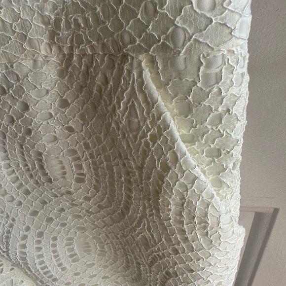 Whistles White Short Sleeve Alisa Placement Lace romper Size 8 - Picture 6 of 11